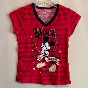 Rockin’ Mickey Mouse shirt and bracelet